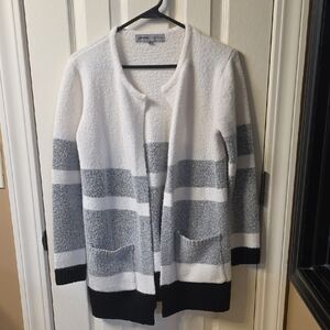 Absolutely Famous Women's Cardigan - Black, Gray, and White